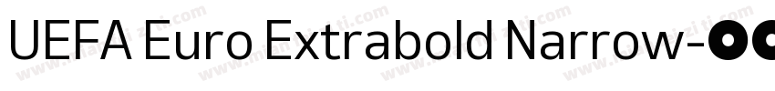 UEFA Euro Extrabold Narrow字体转换